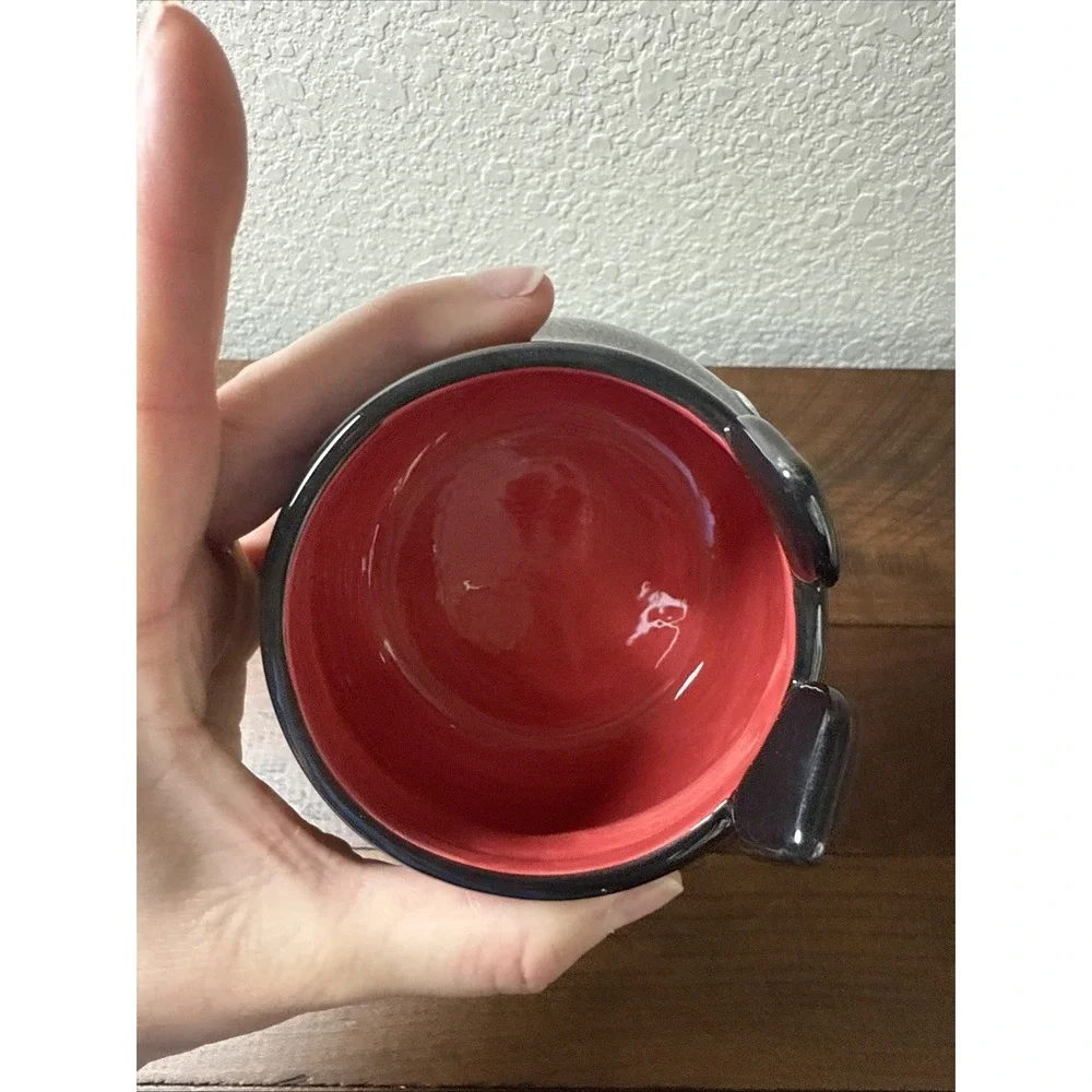 Ceramic Halloween Black Cat Candy/Trinket Dish with Feet, 5